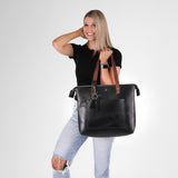 Zippered Deluxe Lifetime Tote by Lifetime Leather Co