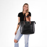 Zippered Deluxe Lifetime Tote by Lifetime Leather Co