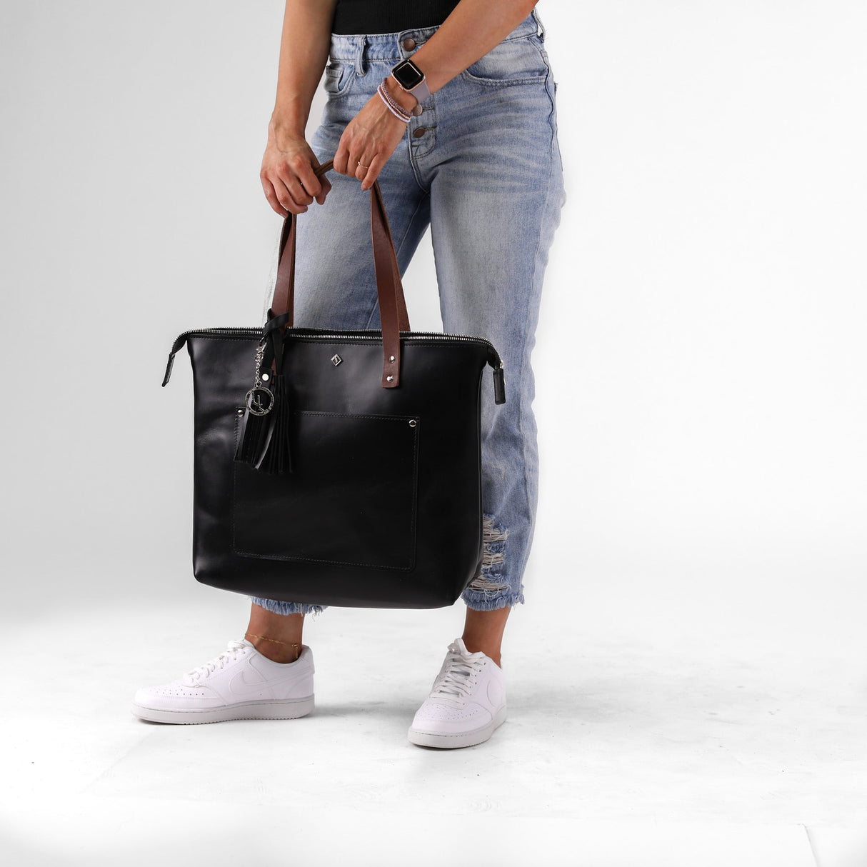 Zippered Deluxe Lifetime Tote by Lifetime Leather Co