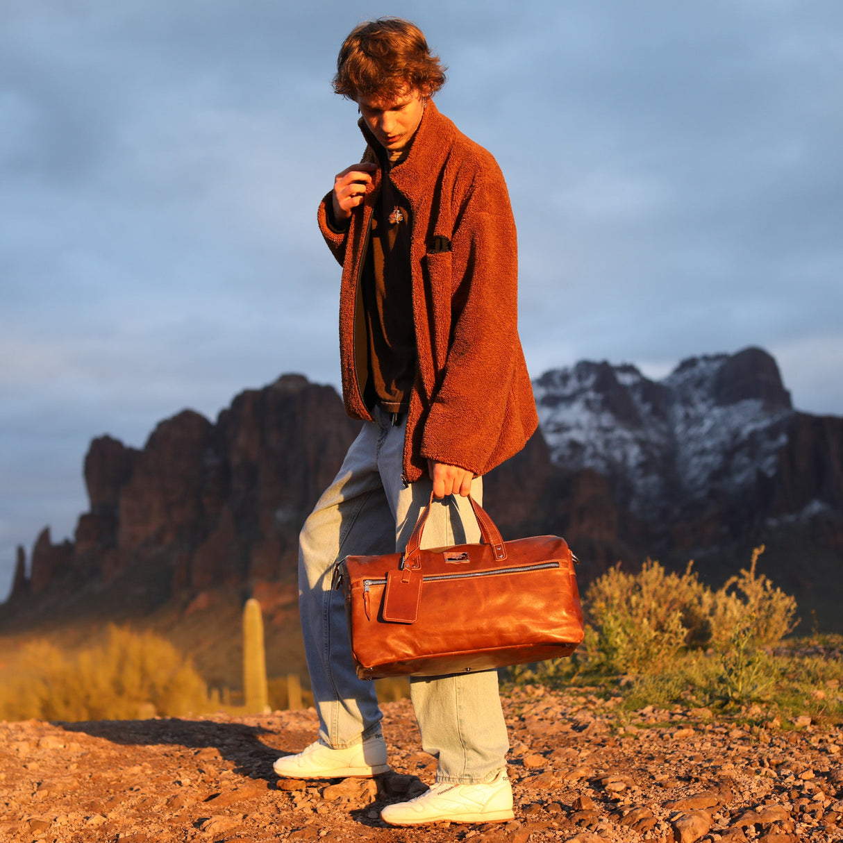 Luxury Leather Duffel Bag by Lifetime Leather Co