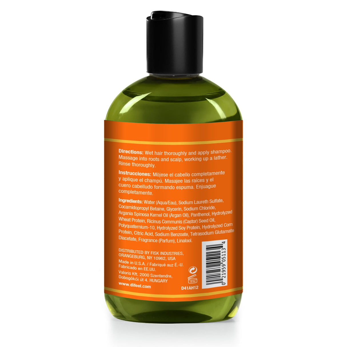 Difeel Argan Hydrating Shampoo 12 oz. by difeel - find your natural beauty