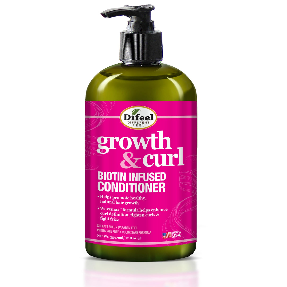 Difeel Growth and Curl Biotin Conditioner 12 oz. by difeel - find your natural beauty