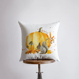 Fall Pumpkin Harvest Pillow Cover |  Primitive Pumpkin Decor | Farmhouse Pillows | Country Decor | Fall Throw Pillows | Cute Throw Pillows by UniikPillows