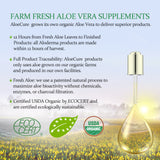 Pure Aloe Vera Juice Natural Flavor - USDA Certified Organic by AloeCure