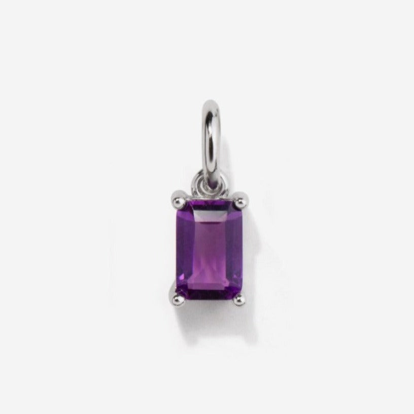 Amethyst Silver Charm by Little Sky Stone