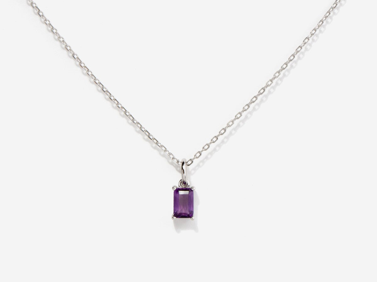 Amethyst Silver Charm by Little Sky Stone