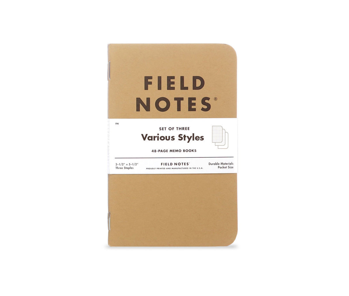 Field Notes Journals (3-Pack) by Lifetime Leather Co