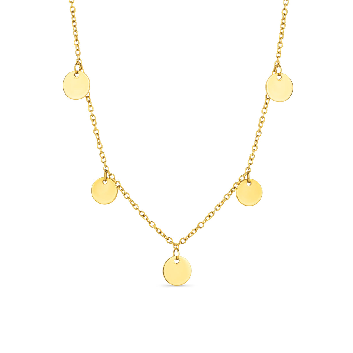 Arvo Mini Disc Necklace - Gold by Arvo