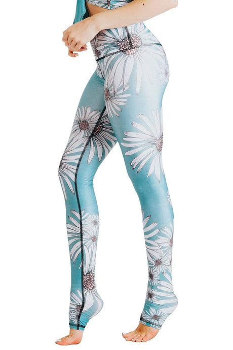 Flower Child Printed Yoga Leggings by Yoga Democracy