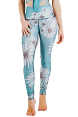 Flower Child Printed Yoga Leggings by Yoga Democracy