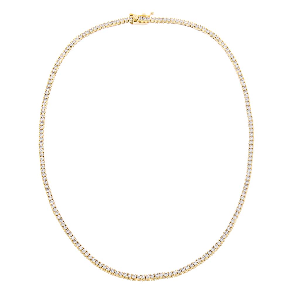 CZ Tennis Necklace by By Adina Eden