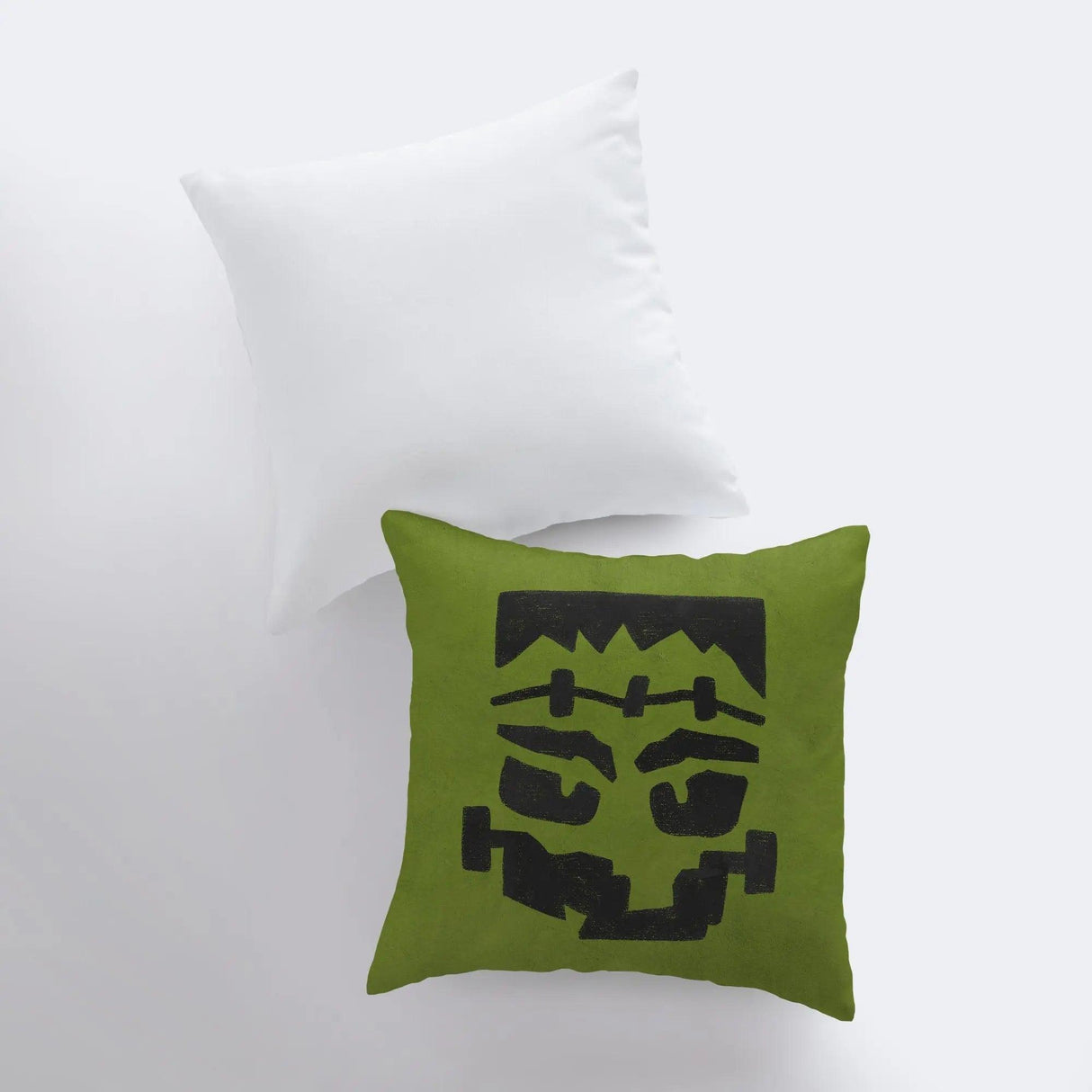 Frankenstein's Monster Pillow Cover | Fall Décor | Halloween Pillows | Halloween Décor | Fall Throw Pillows | Cute Throw Pillows by UniikPillows - Vysn