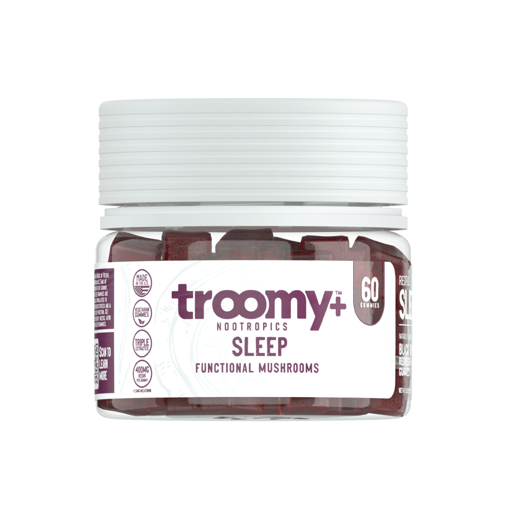 Sleep: Reishi + Melatonin Gummies by Troomy Nootropics