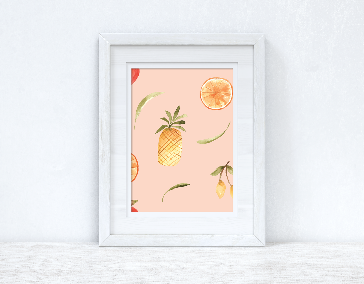 Fruity Summer Blush Summer Seasonal Wall Home Decor Print by WinsterCreations™ Official Store