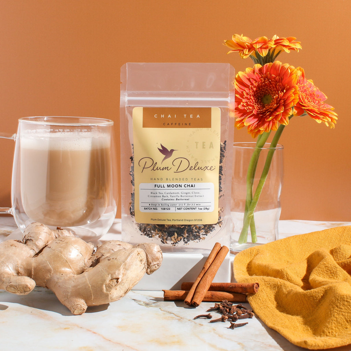 Full Moon Chai (Vanilla Butternut Masala Chai) by Plum Deluxe Tea