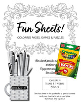 Crayons and Fun Sheets by Rock the Top Inc.