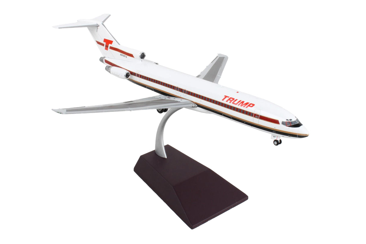 Boeing 727-200 Commercial Aircraft "Trump Shuttle" White with Red Stripes "Gemini 200" Series 1/200 Diecast Model Airplane by GeminiJets