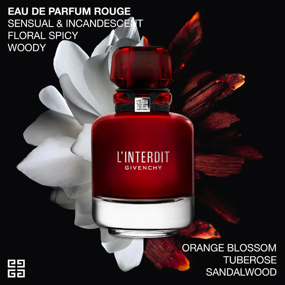 L'Interdit Rouge by Givenchy 2.7 oz EDP for women by LaBellePerfumes