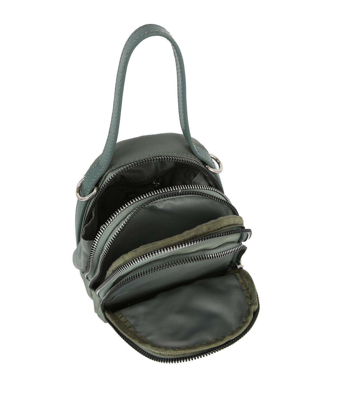 Triple zip top handle crossbody by hfstylish