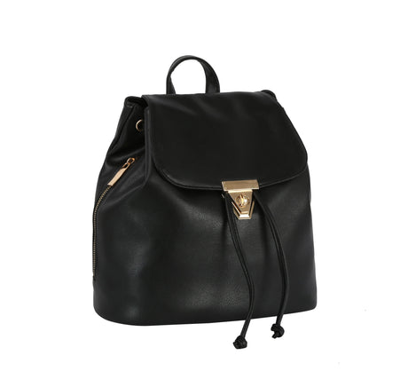 Shiny leather fashion backpack by hfstylish