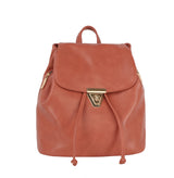 Shiny leather fashion backpack by hfstylish