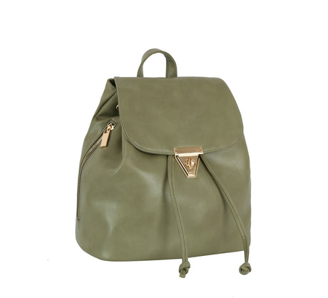 Shiny leather fashion backpack by hfstylish