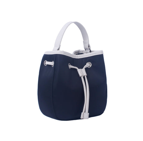 Contrast edge drawstring mini tote by hfstylish