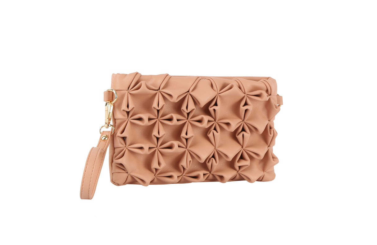 Ruched clutch by hfstylish