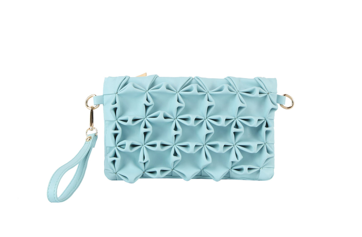 Ruched clutch by hfstylish