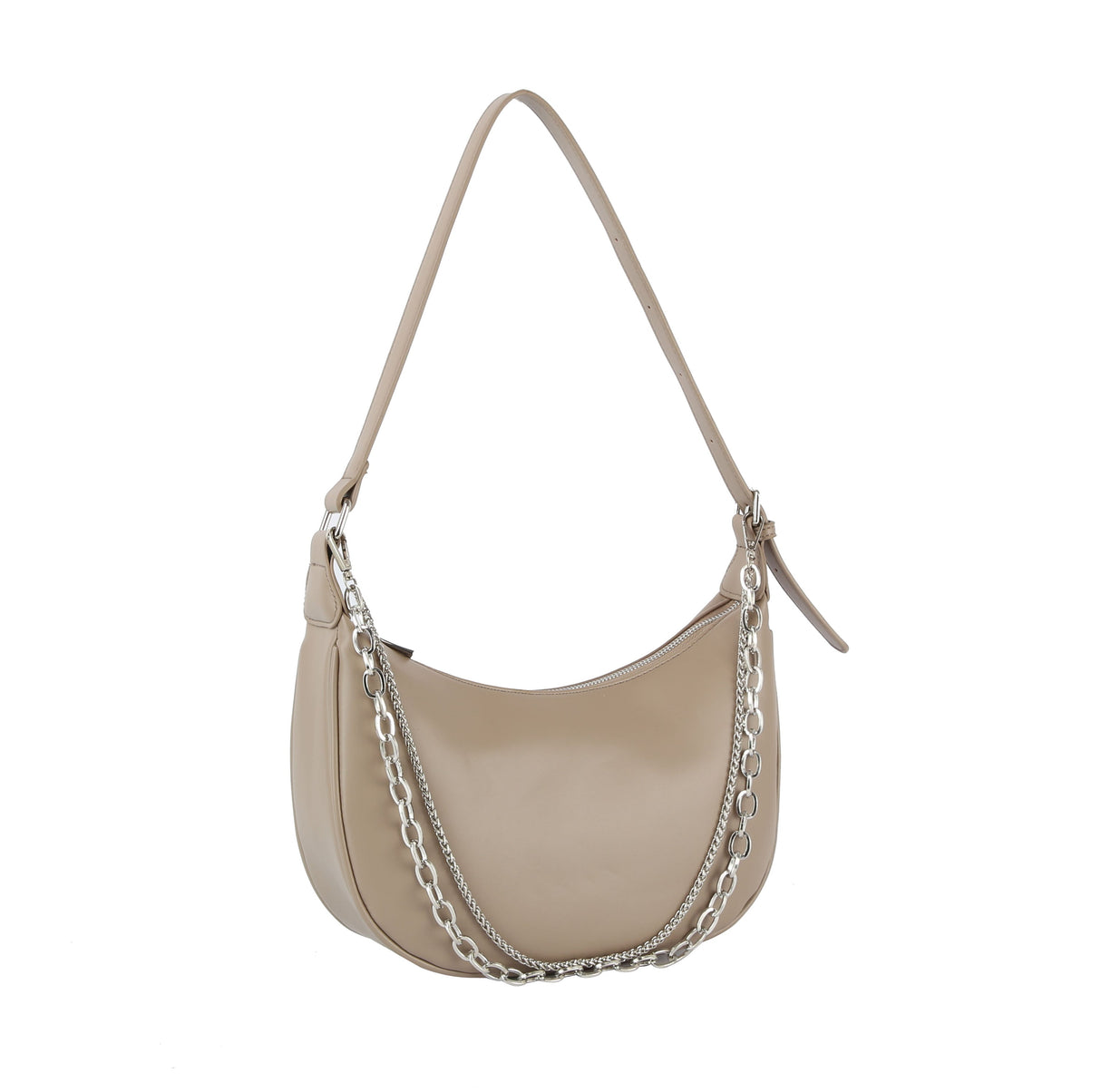 Women Chain Detail Crescent Shoulder bag by hfstylish