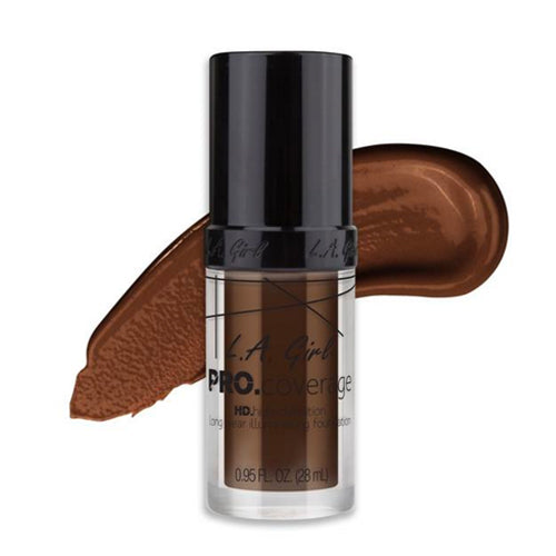 L.A. Girl Pro Coverage Illuminating Foundation - Chocolate