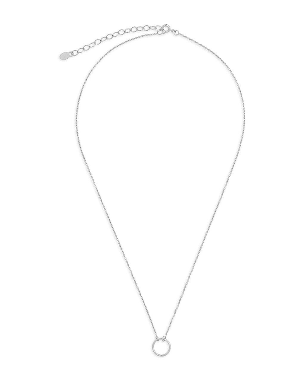 Sterling Silver Open Circle Necklace by Sterling Forever