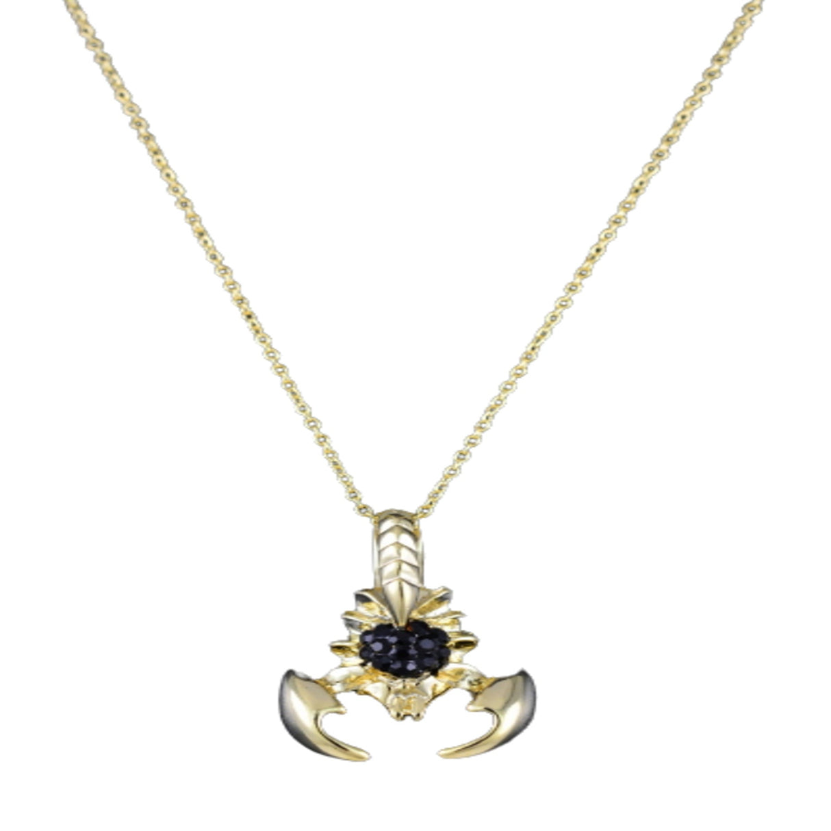 Studded Craw Fish Pendant Necklace by BeyondEnvy