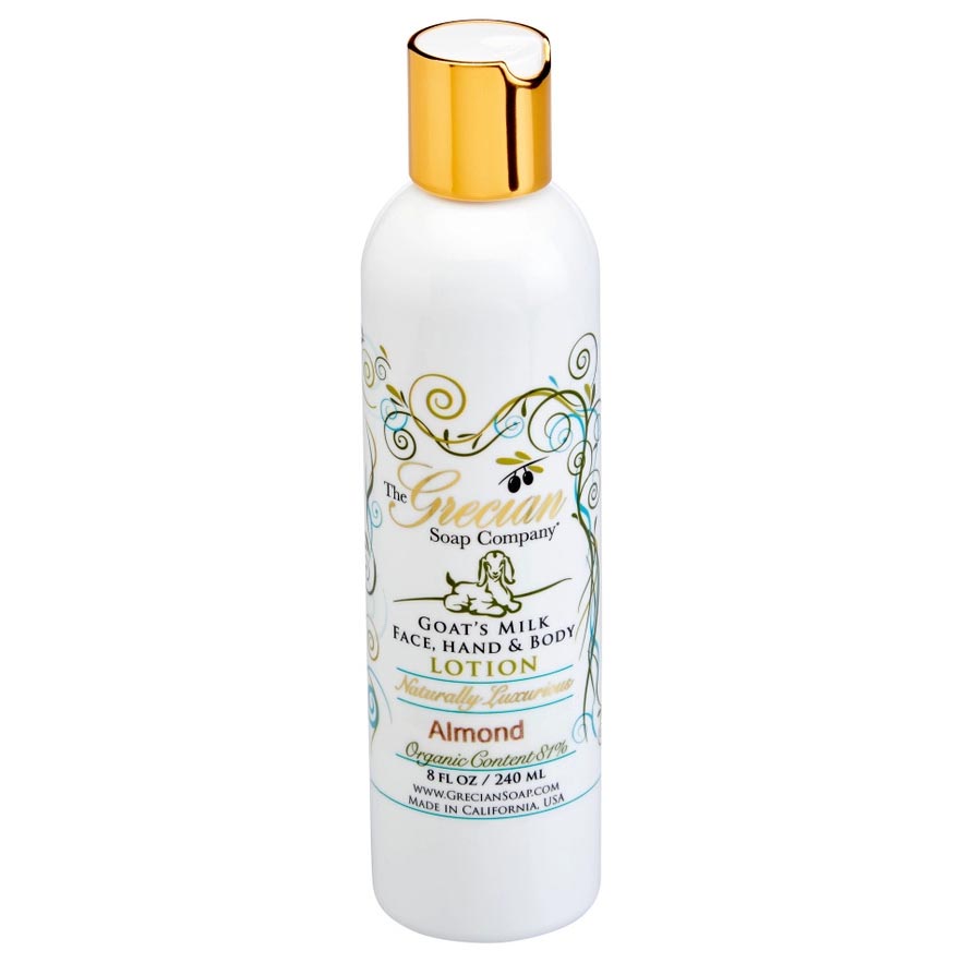 Grecian Soap Company Goats Milk Hand & Body Lotion 8 Oz. - Almond by FreeShippingAllOrders.com