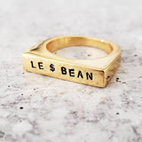 Gay All Day & Le Dollar Bean Ring by Salt and Sparkle