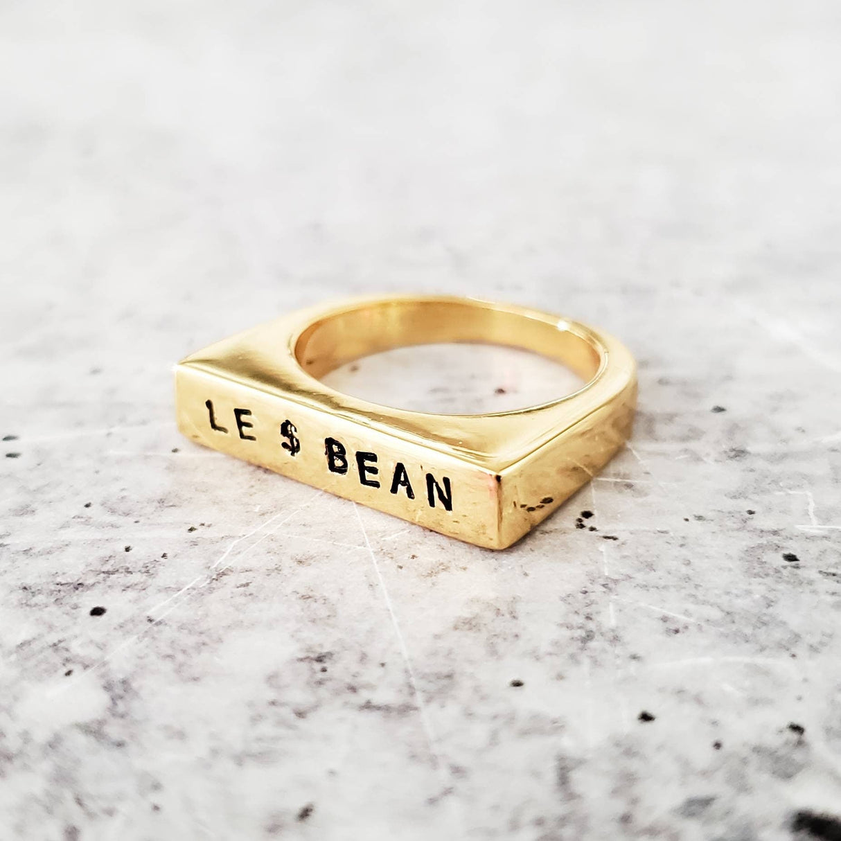 Gay All Day & Le Dollar Bean Ring by Salt and Sparkle