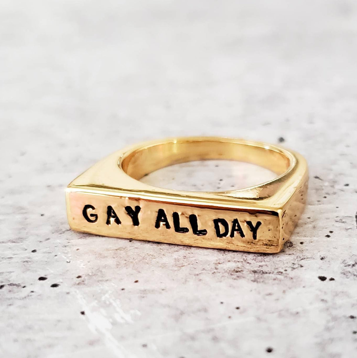 Gay All Day & Le Dollar Bean Ring by Salt and Sparkle