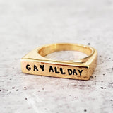 Gay All Day & Le Dollar Bean Ring by Salt and Sparkle