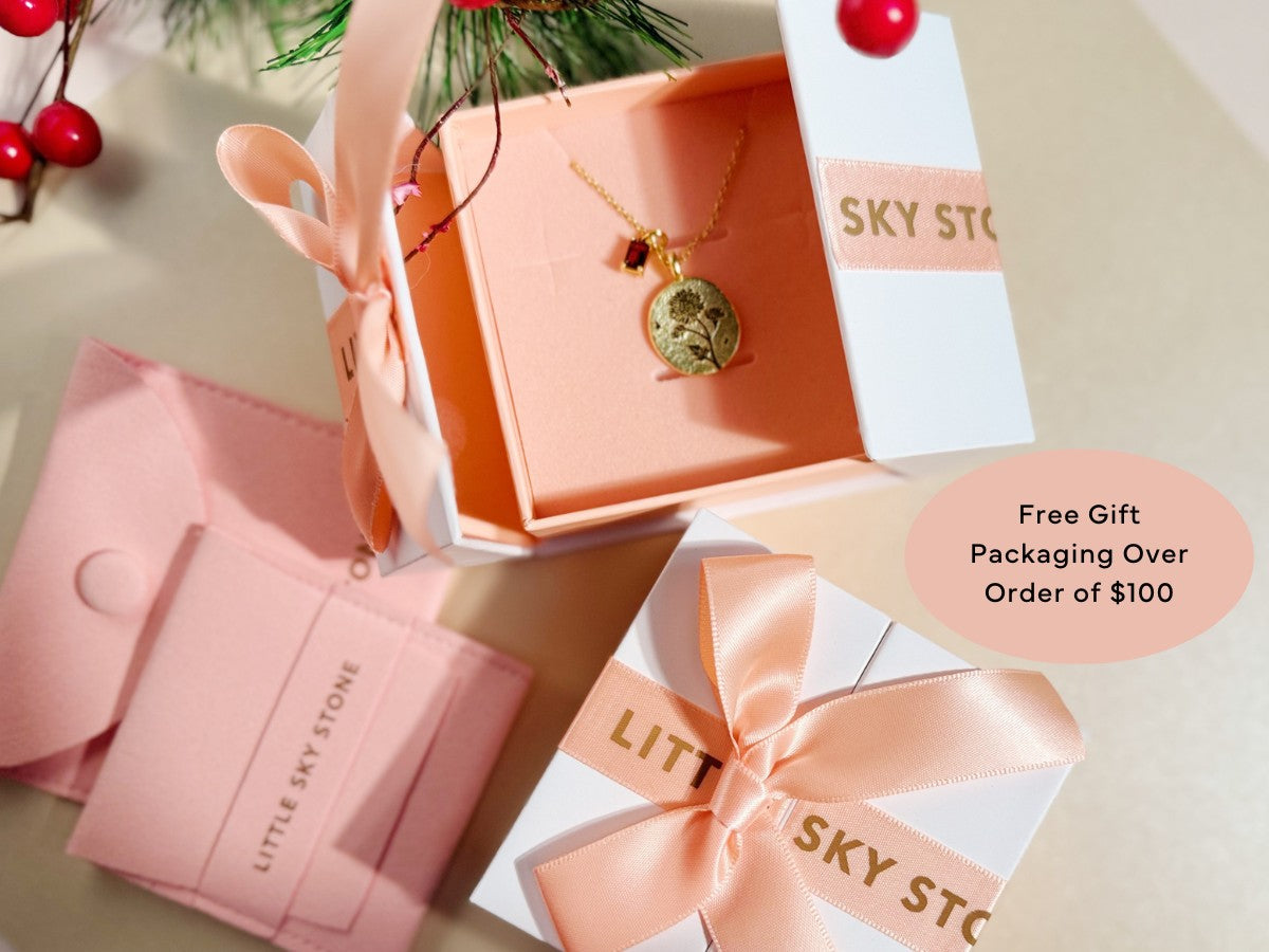 Ruby Necklace Charm by Little Sky Stone