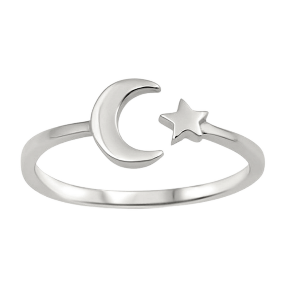 Moon + Star Ring Celestial Ring by Wicked Good Perfume