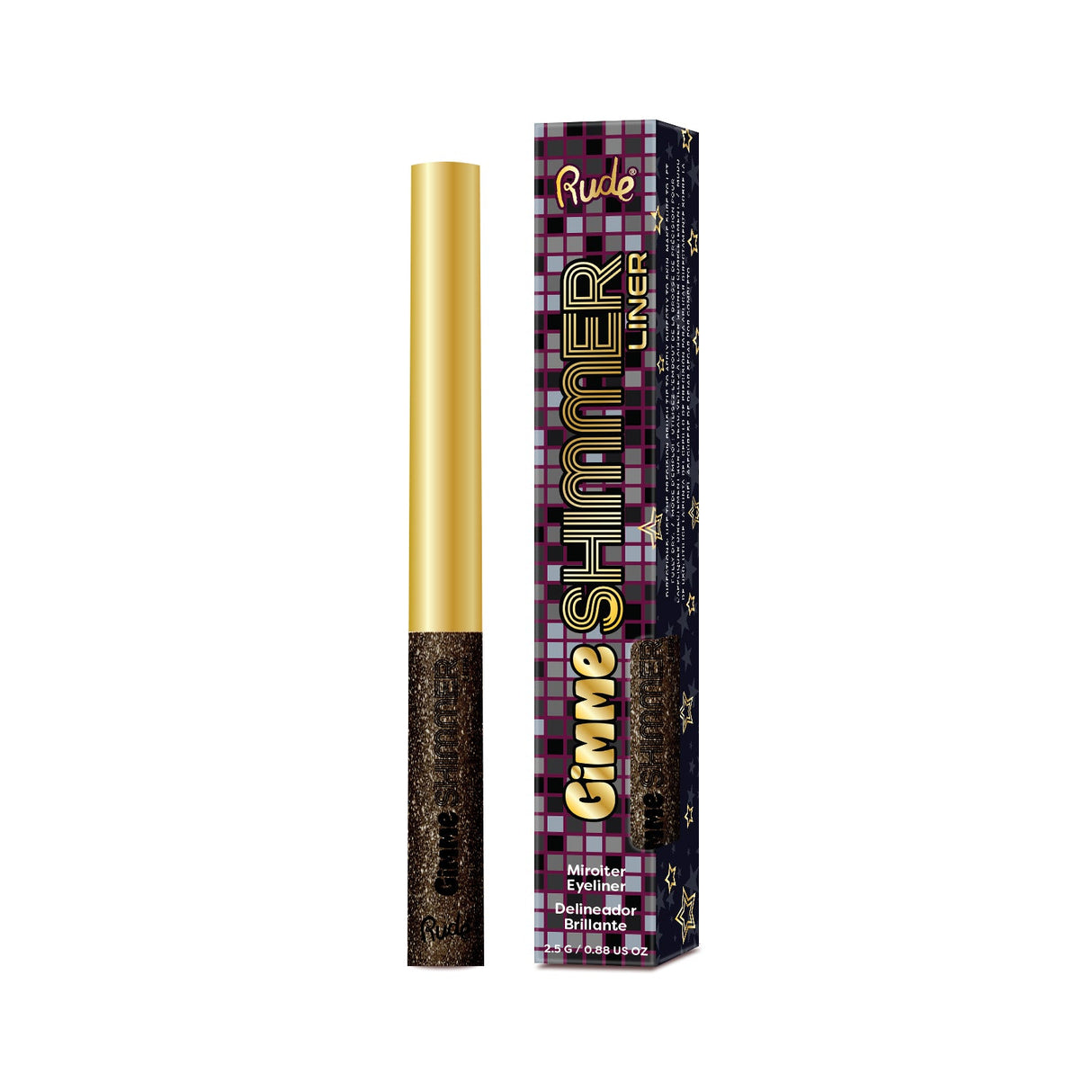 RUDE Gimme Shimmer Liner - Black Diamond