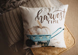 Give Thanks | Pumpkin Wagon Pillow | Farmhouse Pillows | Country Decor | Fall Throw Pillows | Cute Throw Pillow | Gift for her by UniikPillows