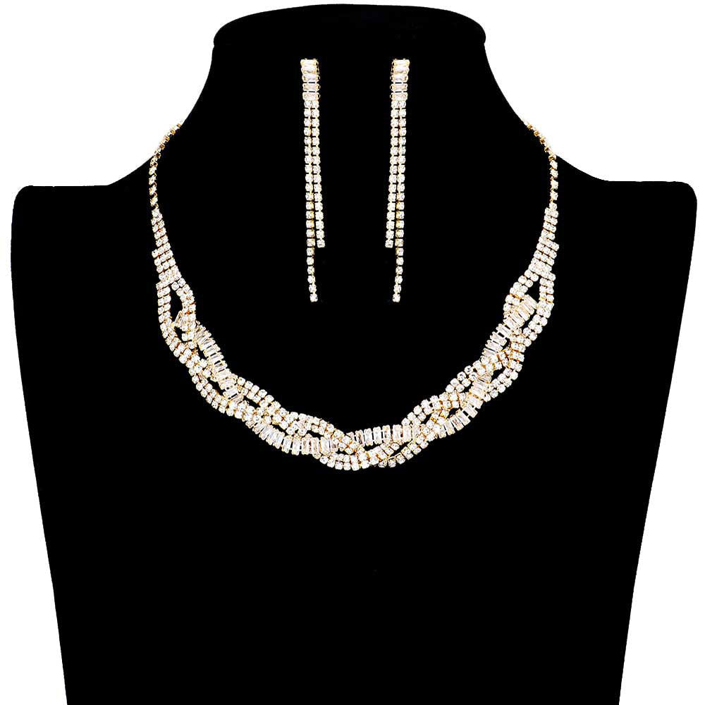 CZ Stone Pave Necklace by Madeline Love