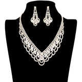 CZ Teardrop Stone Detailed Jewelry Set by Madeline Love