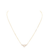 Gold Dipped Cubic Zirconia Wings Pendant Necklace by Madeline Love