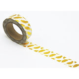 Gold Feather Washi Tape in Metallic | Gift Wrapping and Craft Tape by The Bullish Store