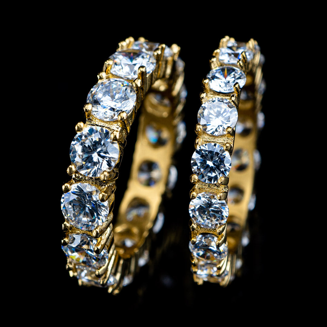 Diamond Eternity Promise Ring in Yellow Gold by Custom Gold Grillz