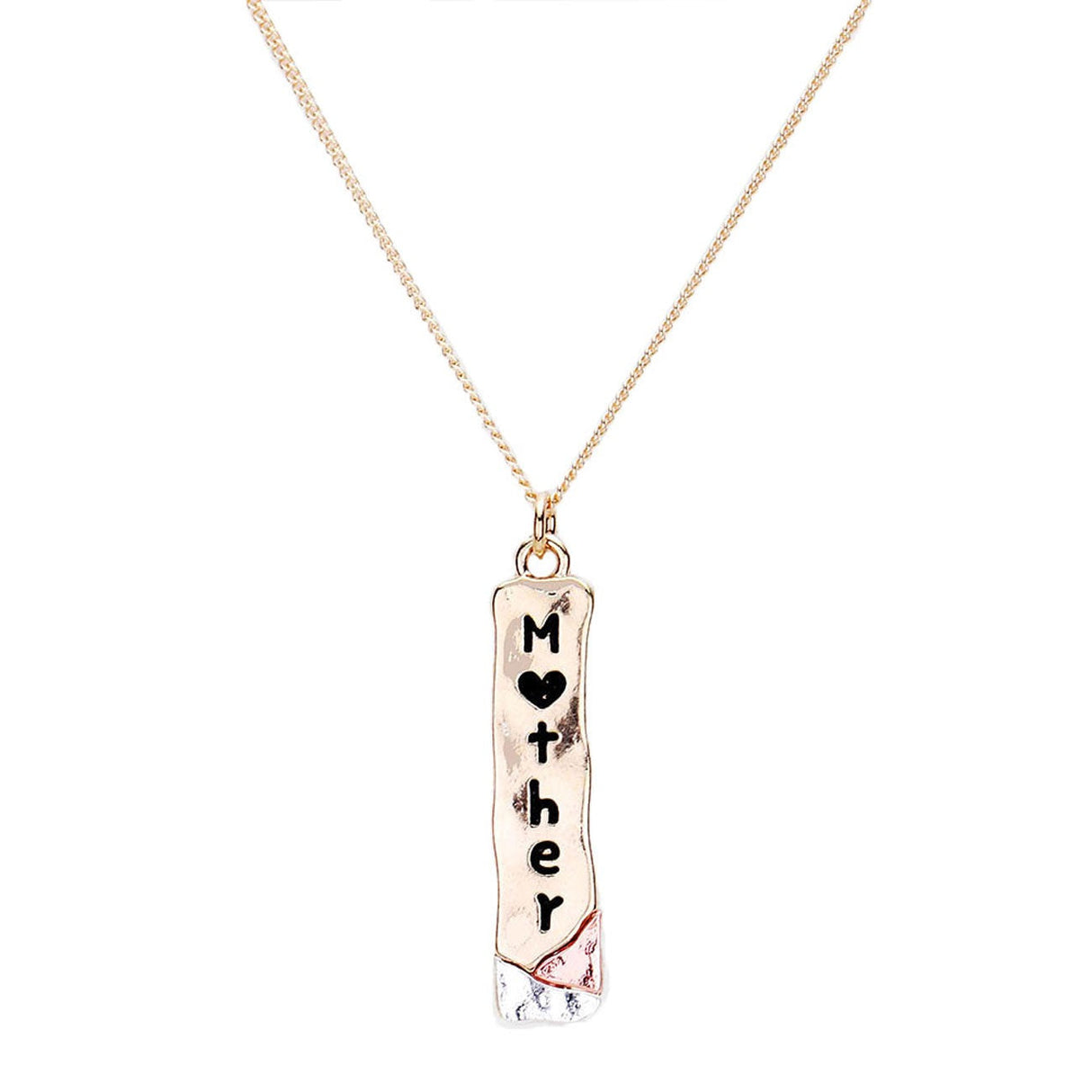 Mother Metal Bar Pendant Necklace by Madeline Love