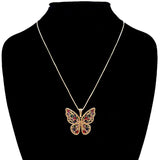 CZ Butterfly Pendant Necklace by Madeline Love