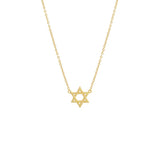 Solid Star Of David Necklace by By Adina Eden